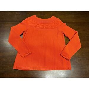 Talbots Knit Pullover Sweater Women Small GrannyCore Colorful Academia Texture